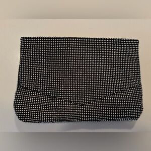 Guess Black and Silver Rhinestone Crossbody Bag